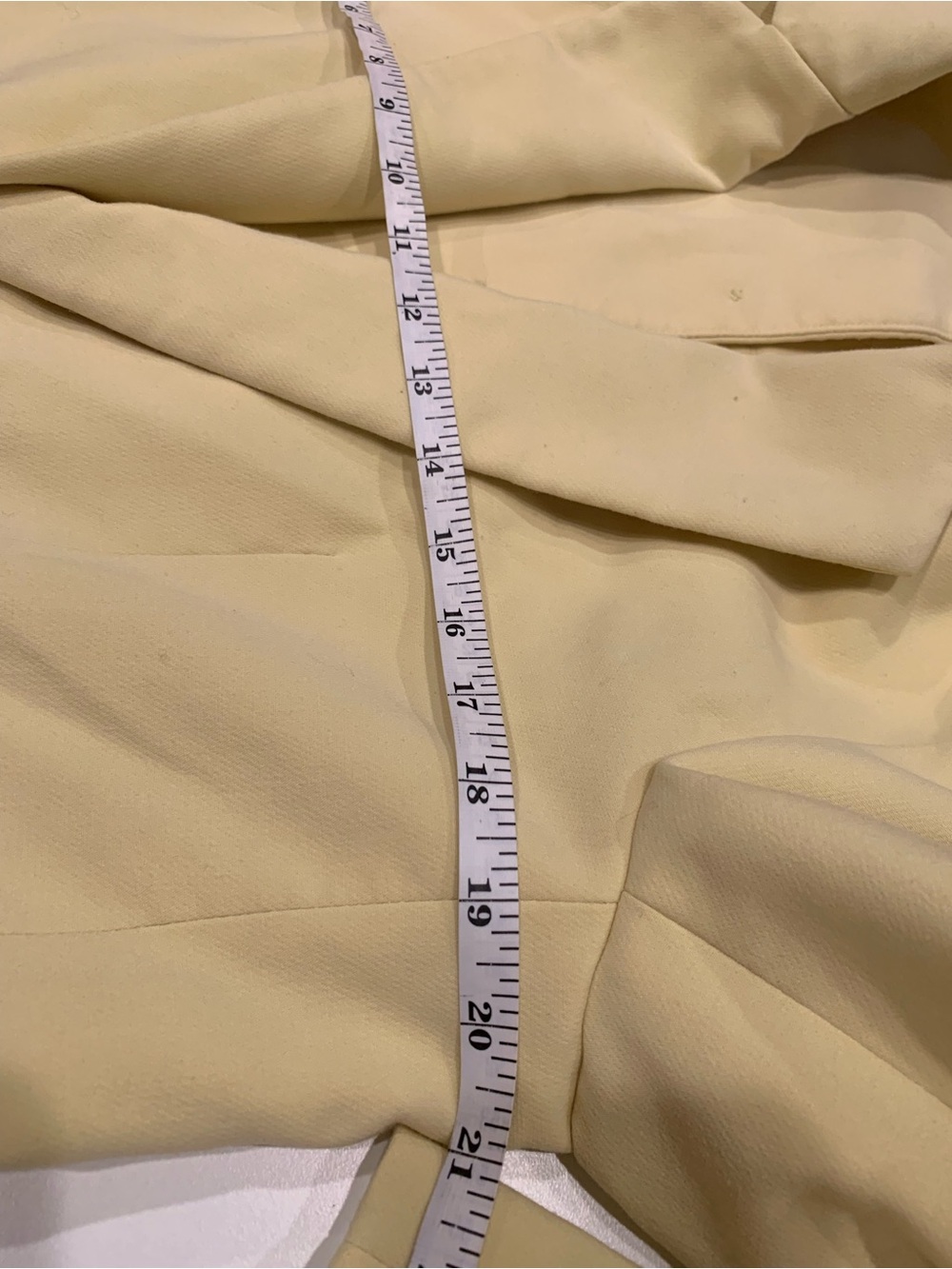 Maeve by Anthropologie Button Back Blazer Yellow Medium - Picture 8 of 9